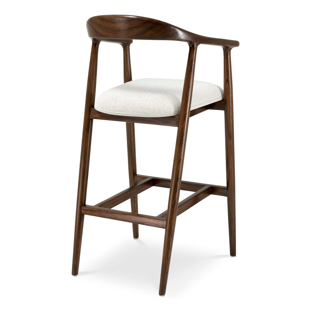 Bar Stool Beale - Classic brown finish | sentier cream