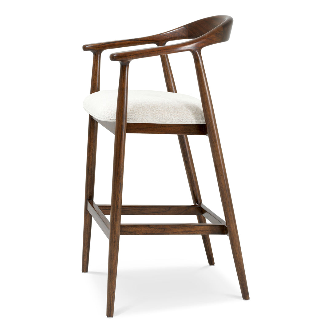 Bar Stool Beale - Classic brown finish | sentier cream