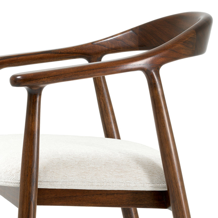 Bar Stool Beale - Classic brown finish | sentier cream