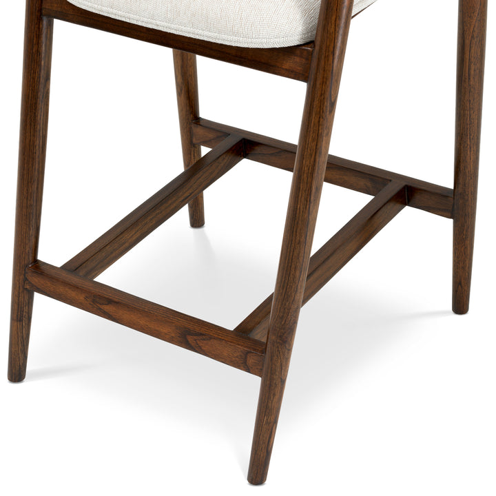 Bar Stool Beale - Classic brown finish | sentier cream