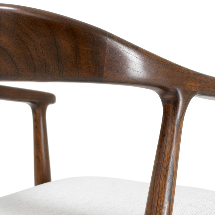 Bar Stool Beale - Classic brown finish | sentier cream