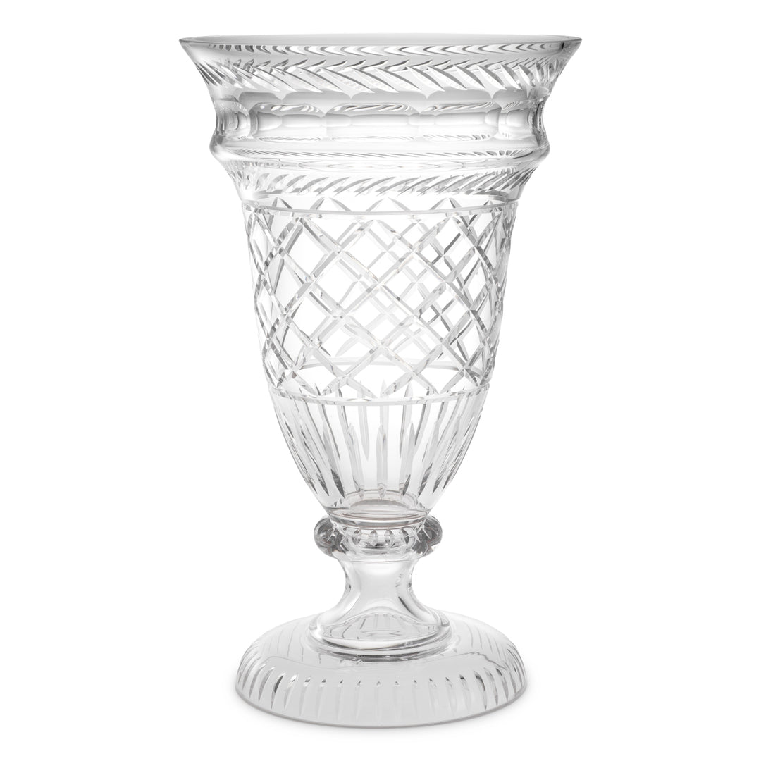 Vase Gravon - Clear glass | hand blown | hand cut