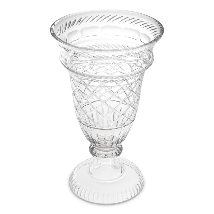 Vase Gravon - Clear glass | hand blown | hand cut