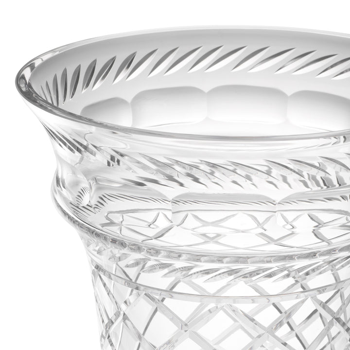 Vase Gravon - Clear glass | hand blown | hand cut