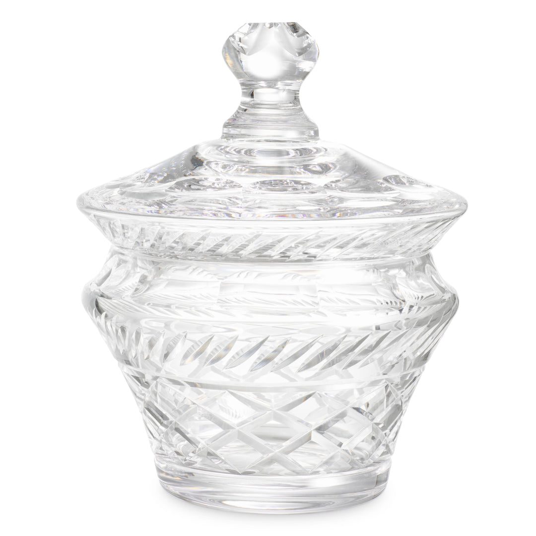 Jar Cortham - Clear glass | hand blown | hand cut