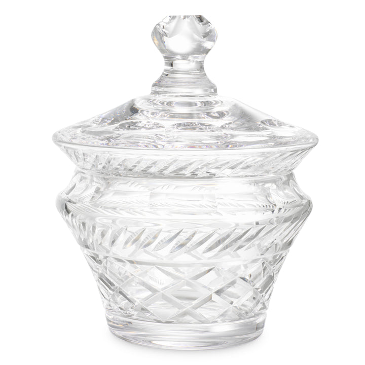 Jar Cortham - Clear glass | hand blown | hand cut
