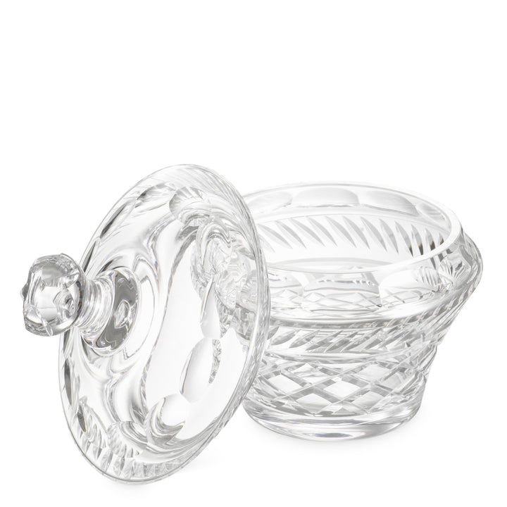 Jar Cortham - Clear glass | hand blown | hand cut