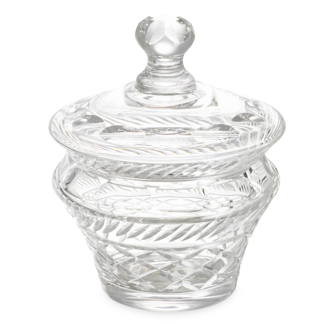 Jar Cortham - Clear glass | hand blown | hand cut
