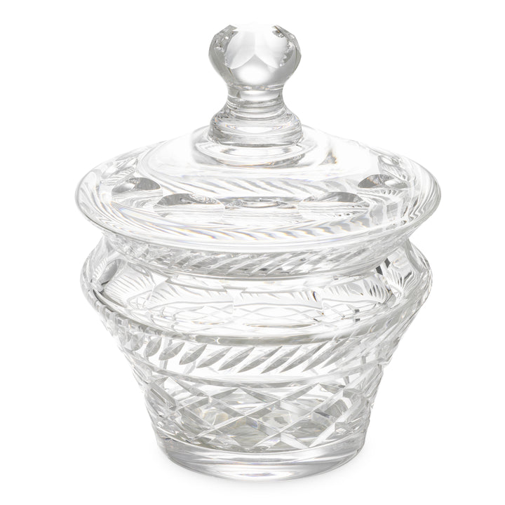Jar Cortham - Clear glass | hand blown | hand cut