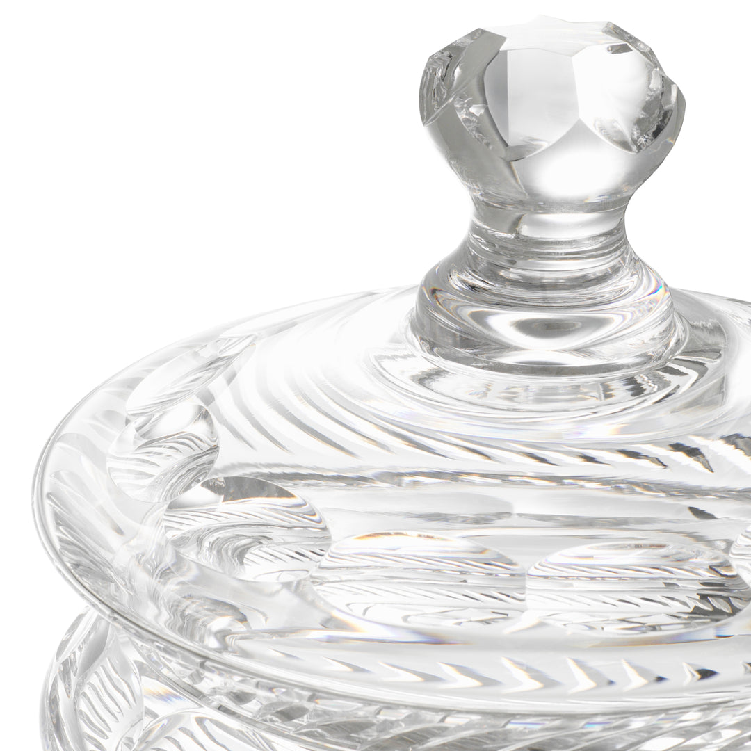 Jar Cortham - Clear glass | hand blown | hand cut