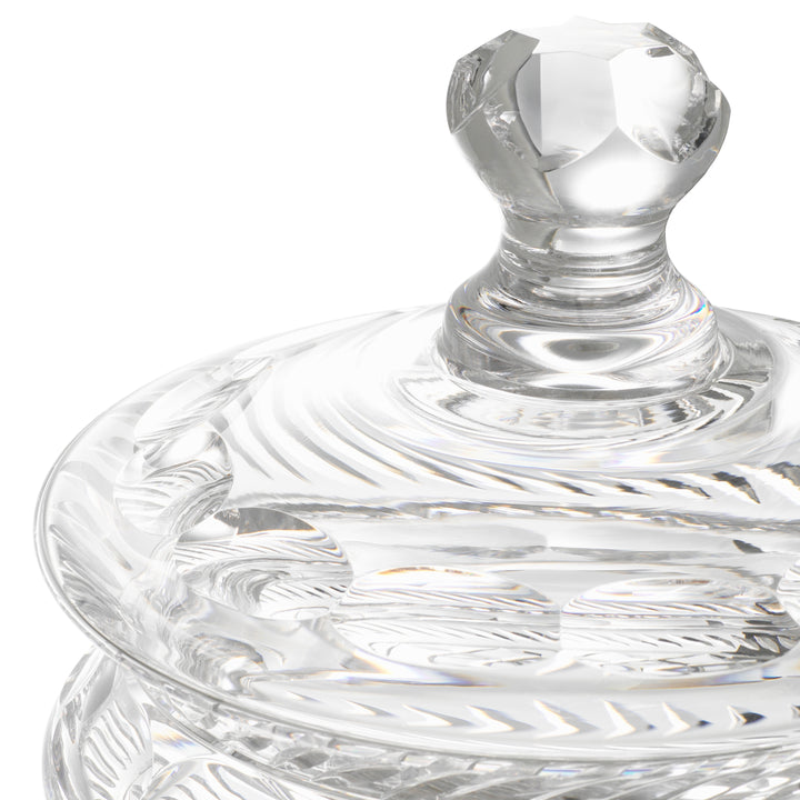 Jar Cortham - Clear glass | hand blown | hand cut