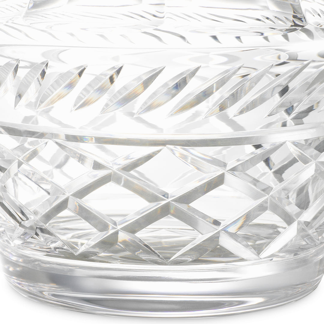 Jar Cortham - Clear glass | hand blown | hand cut