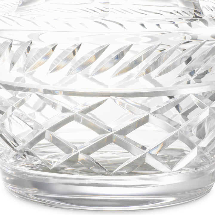 Jar Cortham - Clear glass | hand blown | hand cut
