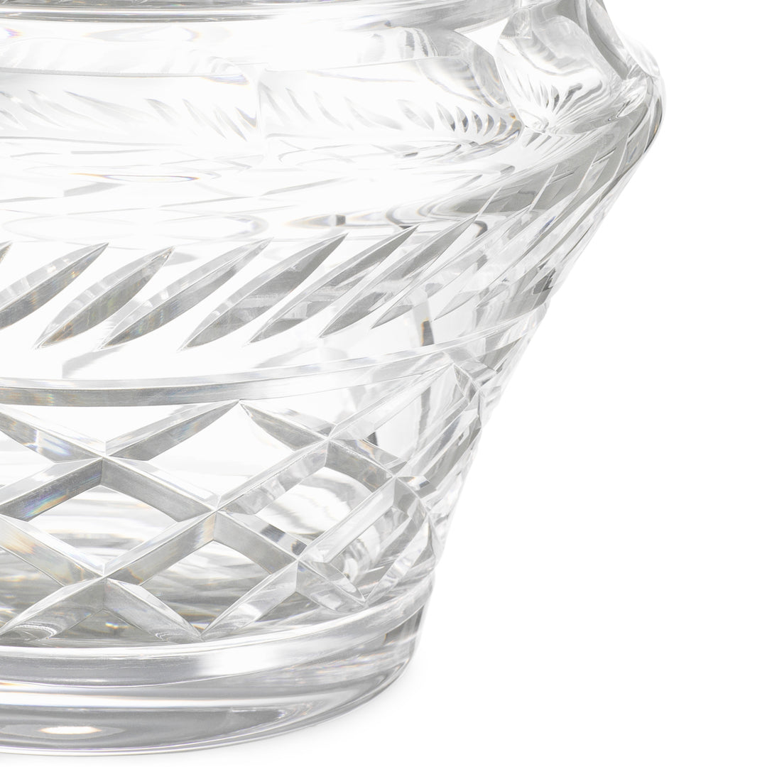 Jar Cortham - Clear glass | hand blown | hand cut