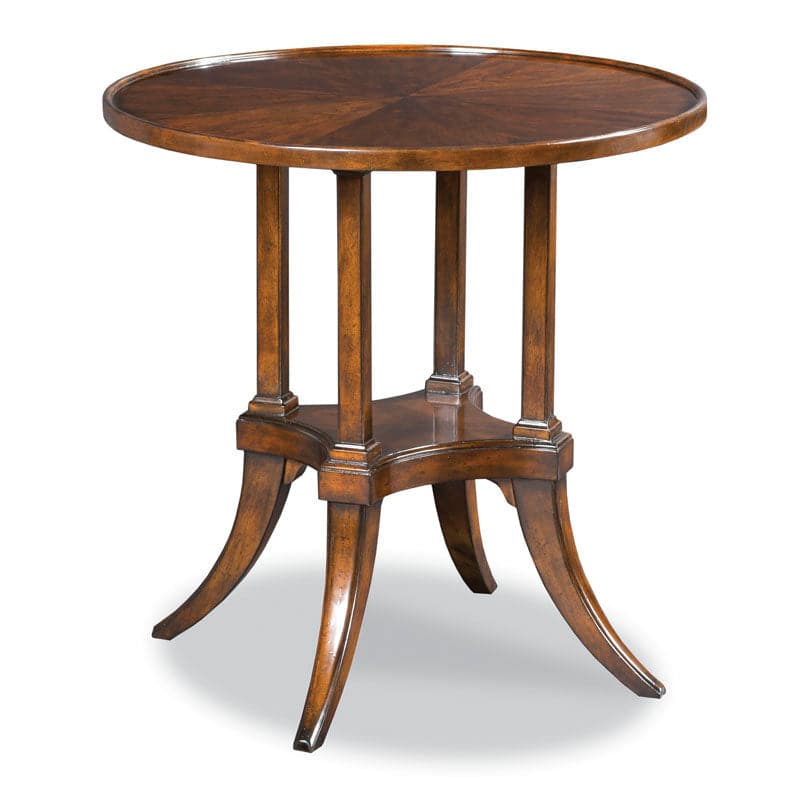 Marseille Pedestal Table-Woodbridge Furniture-WOODB-1206-10-Side Tables-1-France and Son