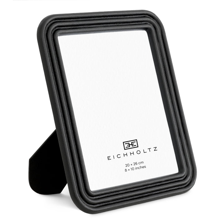 Picture Frame Elvane set of 2 - Black leather