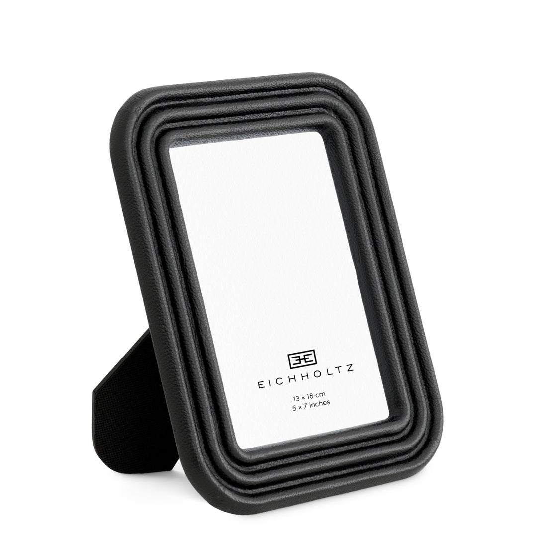 Picture Frame Elvane set of 2 - Black leather