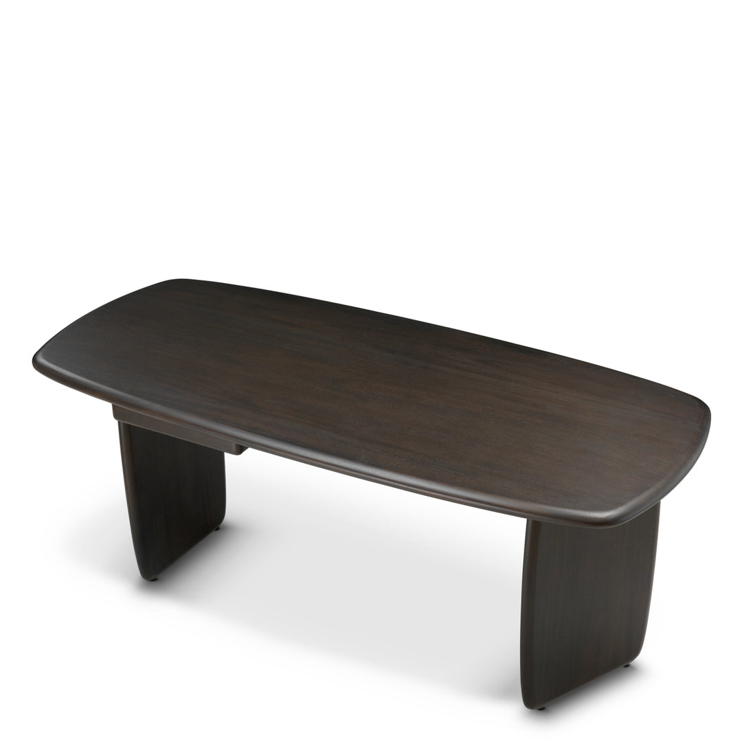 Desk Windsor - Solid mahogany wood | coffee finish