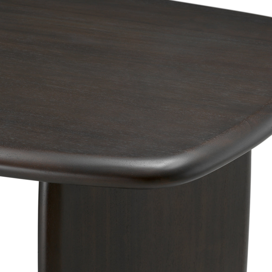 Desk Windsor - Solid mahogany wood | coffee finish