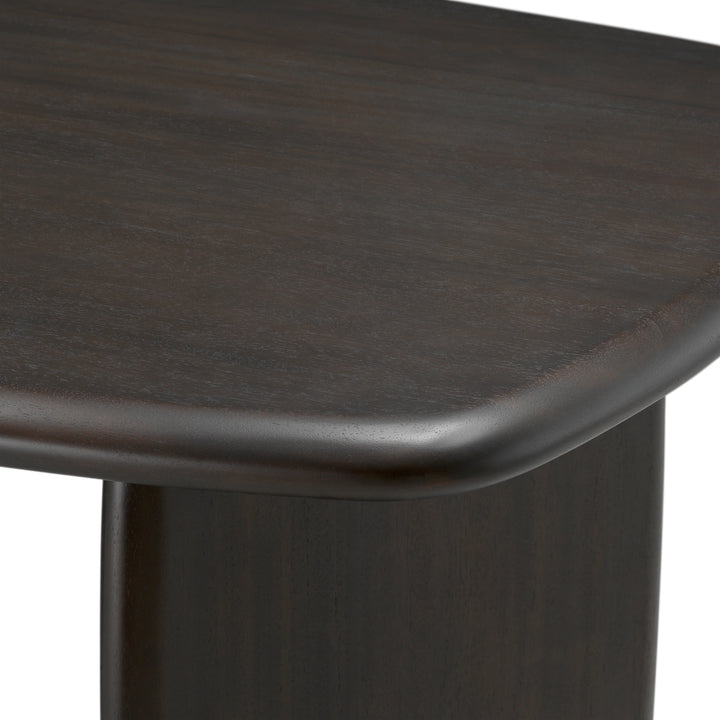 Desk Windsor - Solid mahogany wood | coffee finish