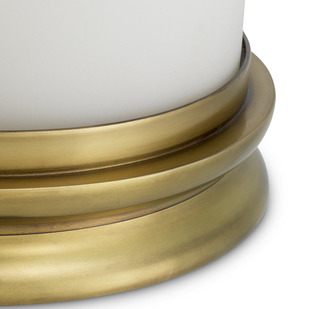 Hurricane Carrington S - Vintage brass finish | white glass