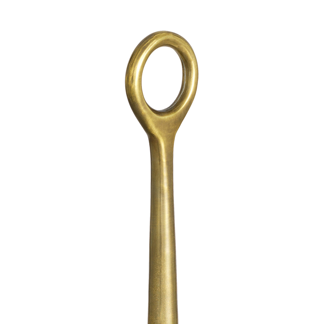 Bowl Opio - Vintage brass finish | clear glass