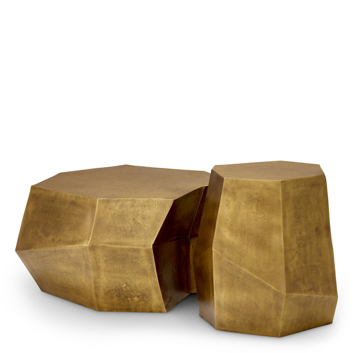Coffee Table Urbino set of 2 - Vintage brass finish
