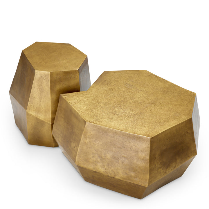 Coffee Table Urbino set of 2 - Vintage brass finish