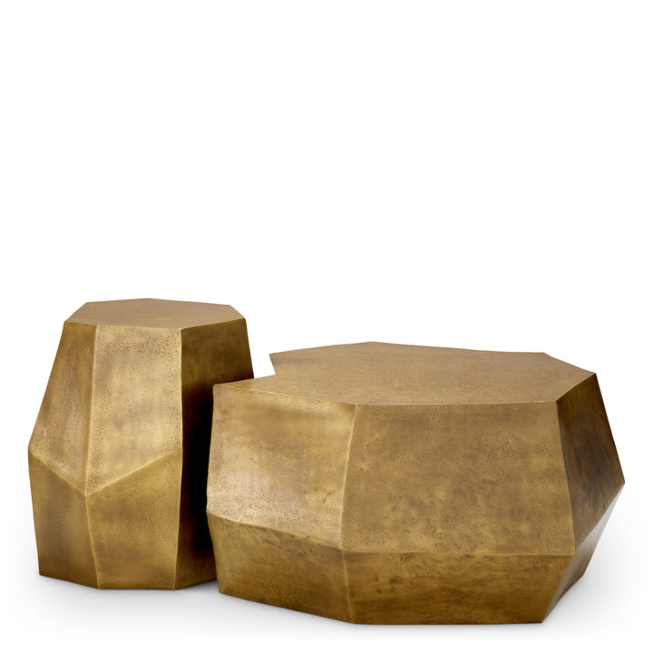 Coffee Table Urbino set of 2 - Vintage brass finish