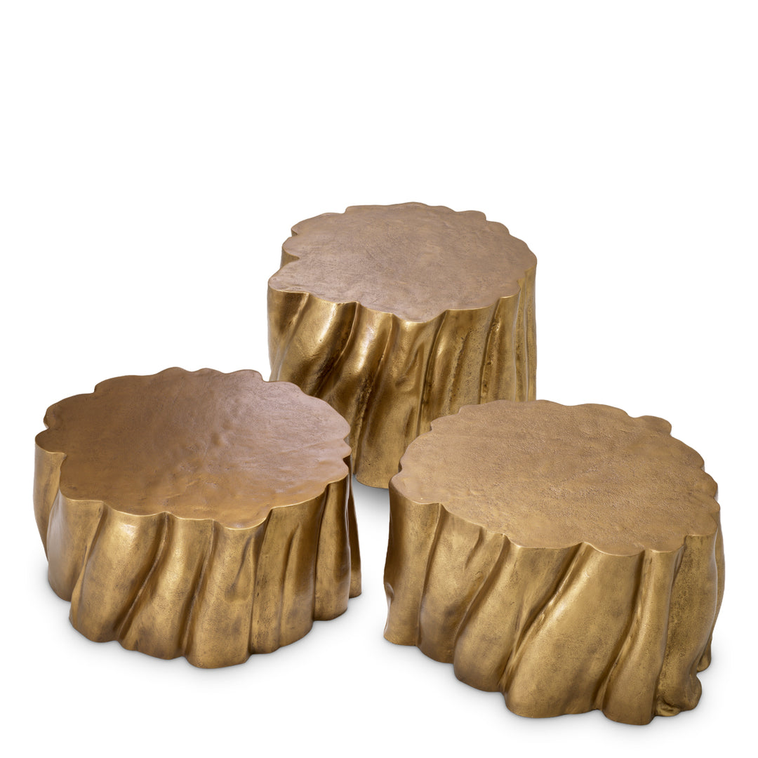 Coffee Table Frederico set of 3 - Vintage brass finish