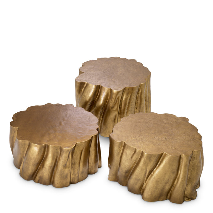 Coffee Table Frederico set of 3 - Vintage brass finish
