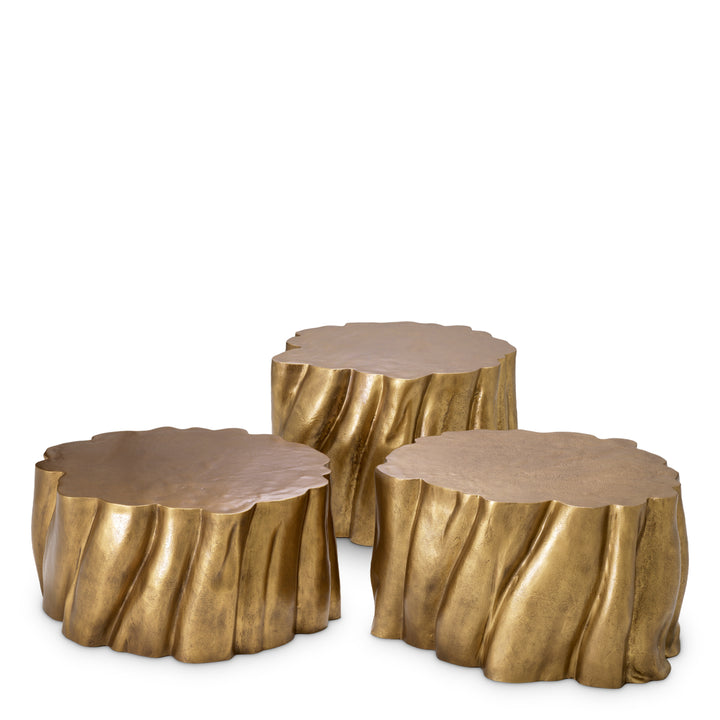 Coffee Table Frederico set of 3 - Vintage brass finish