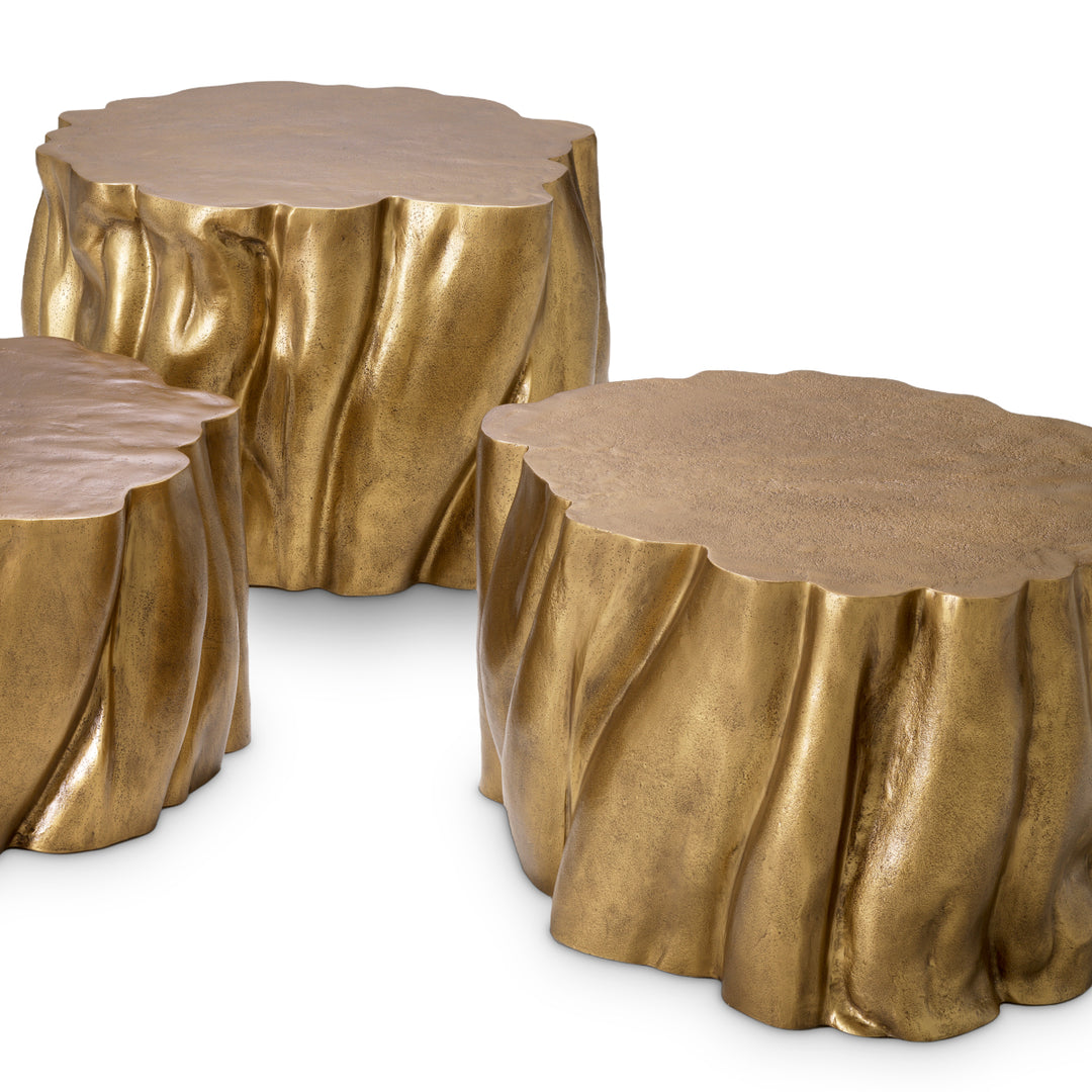 Coffee Table Frederico set of 3 - Vintage brass finish