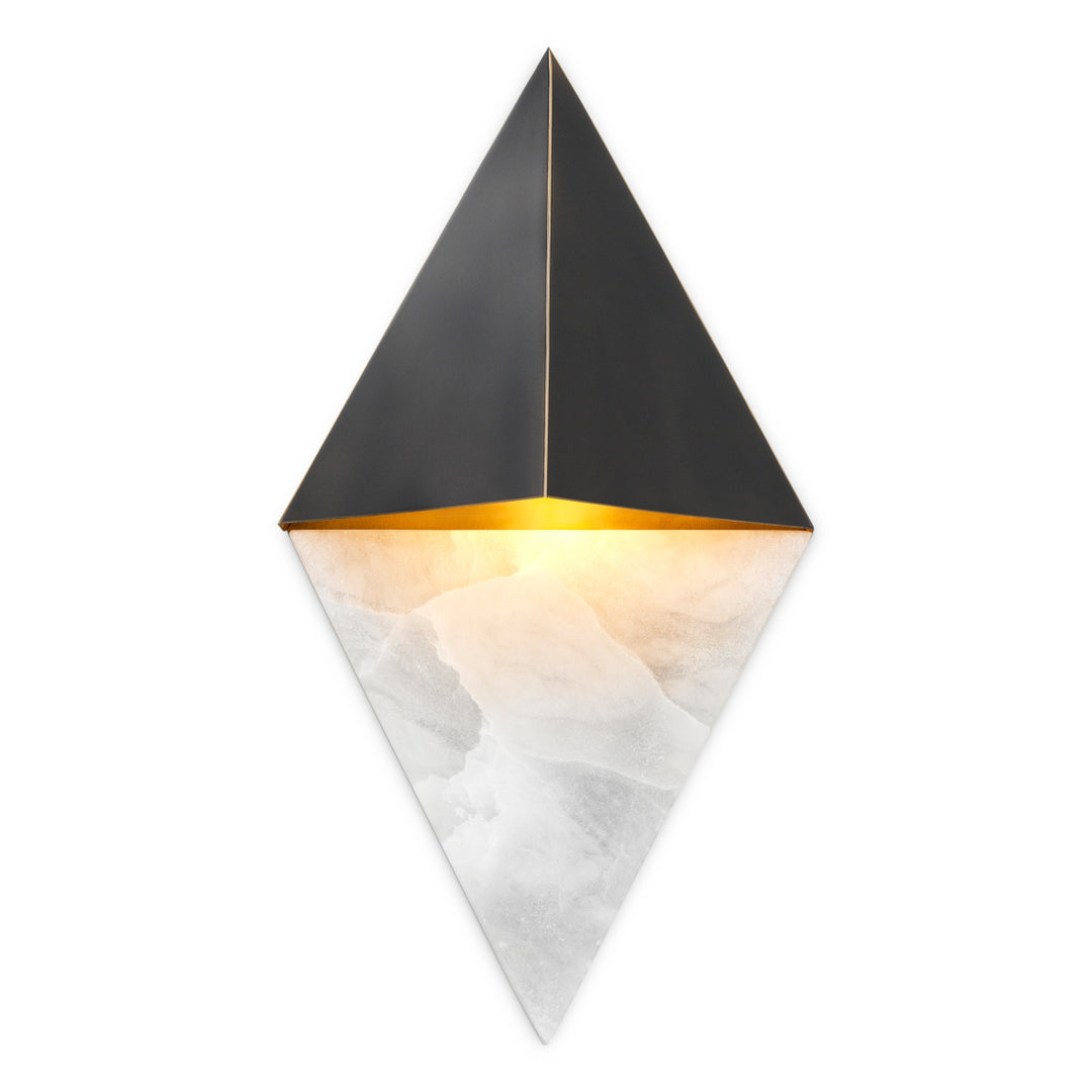 Wall Lamp Mirabeau - Bronze highlight finish | alabaster