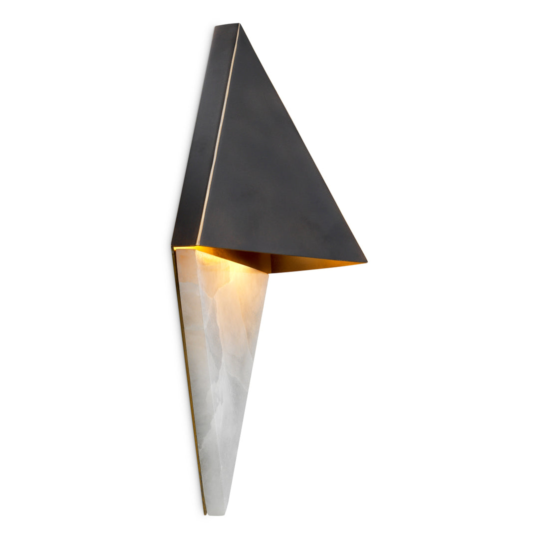 Wall Lamp Mirabeau - Bronze highlight finish | alabaster