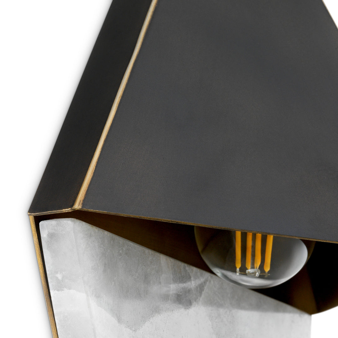 Wall Lamp Mirabeau - Bronze highlight finish | alabaster