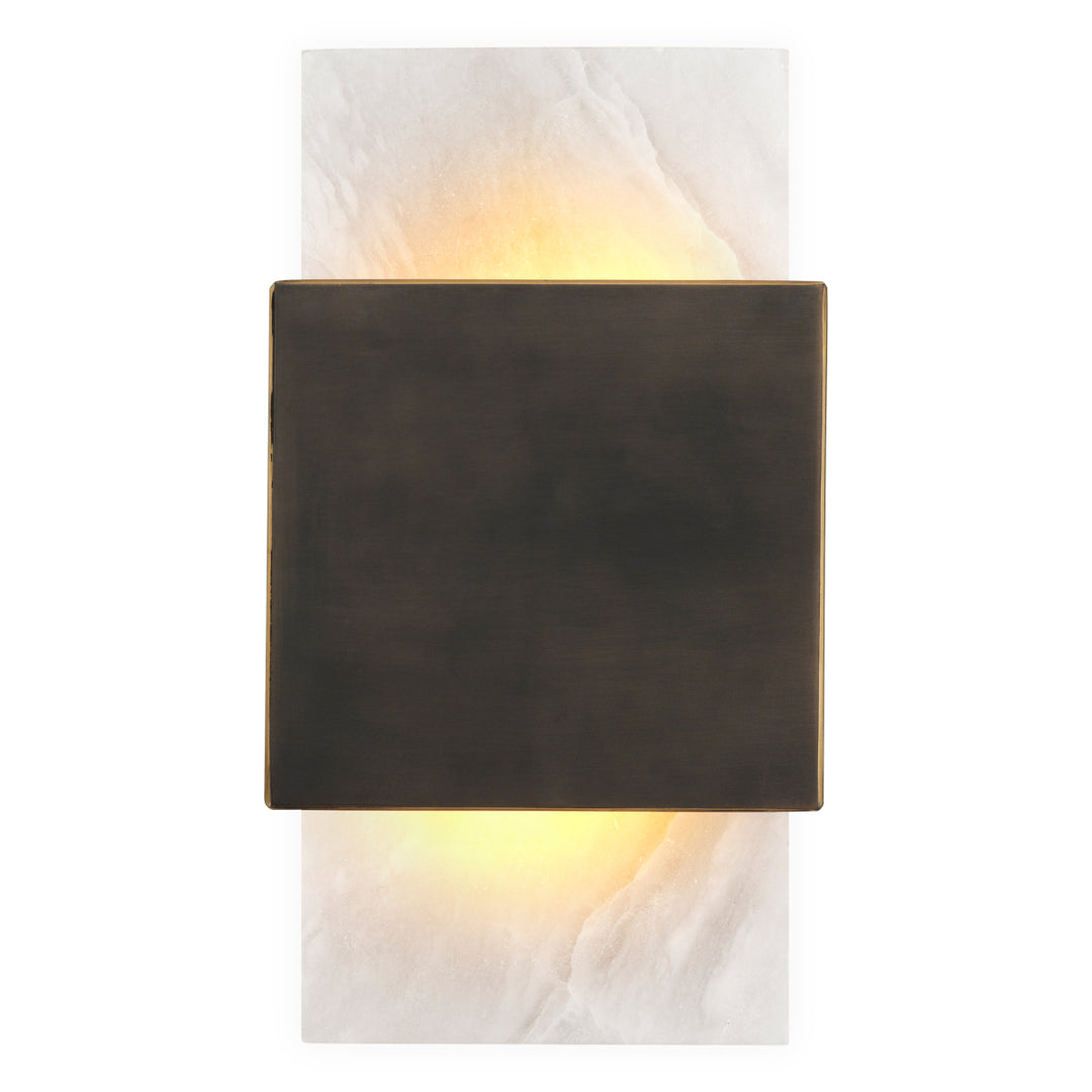 Wall Lamp Mantova - Bronze highlight finish | alabaster