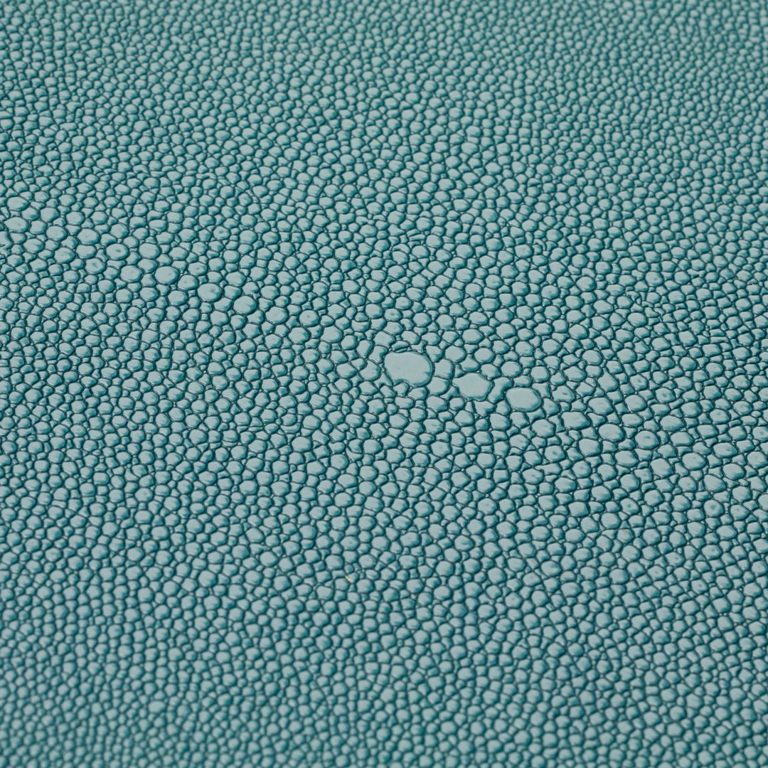 Box Menton S - Blue faux shagreen