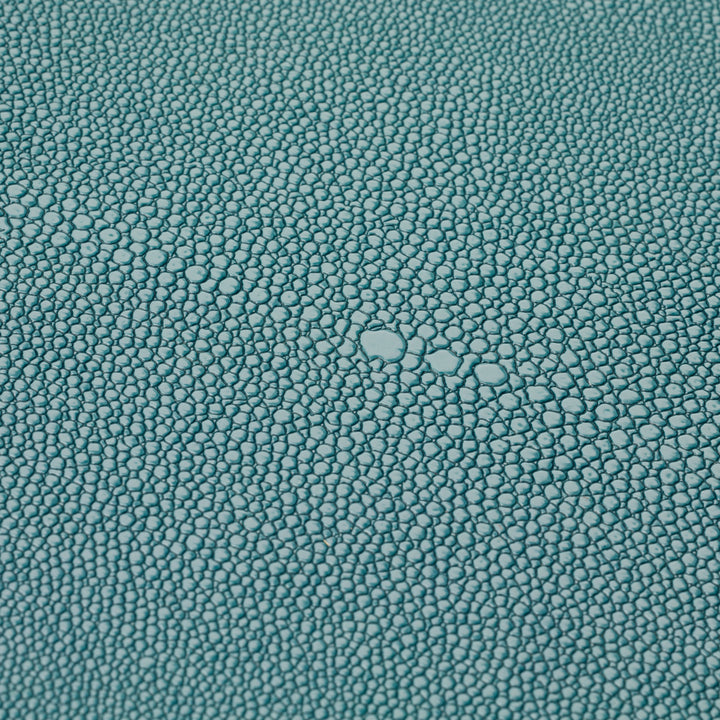 Box Menton L - Blue faux shagreen