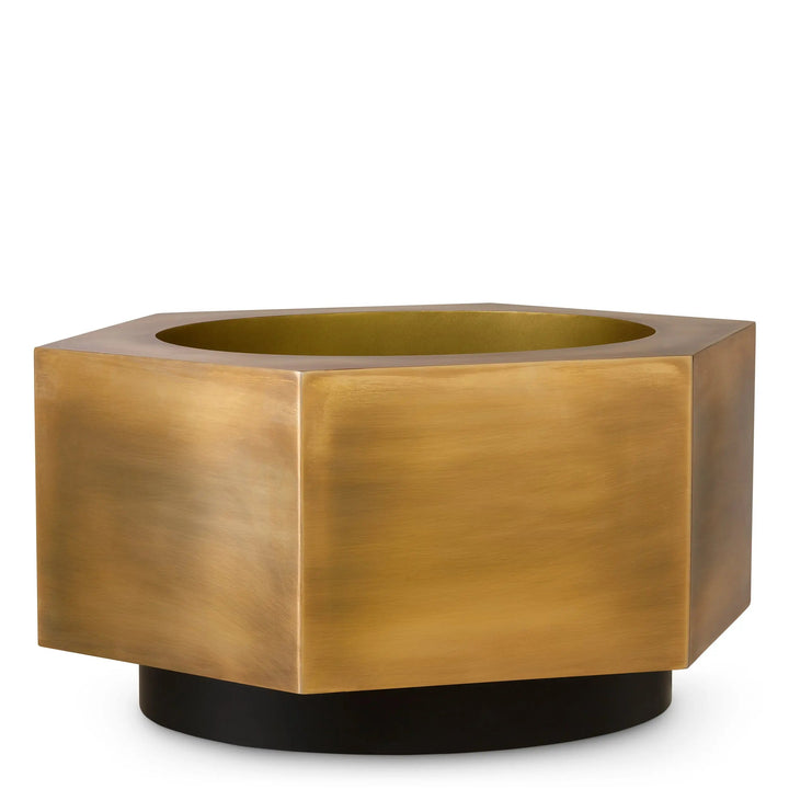 Planter Montura Low Vintage Brass Finish - image 1