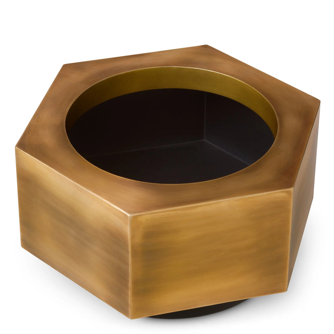 Planter Montura Low Vintage Brass Finish - image 3