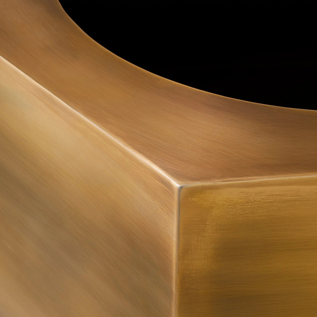 Planter Montura Low Vintage Brass Finish - image 7