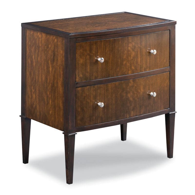 Bow Front Bedside Chest-Woodbridge Furniture-WOODB-1212-05-Nightstands-1-France and Son