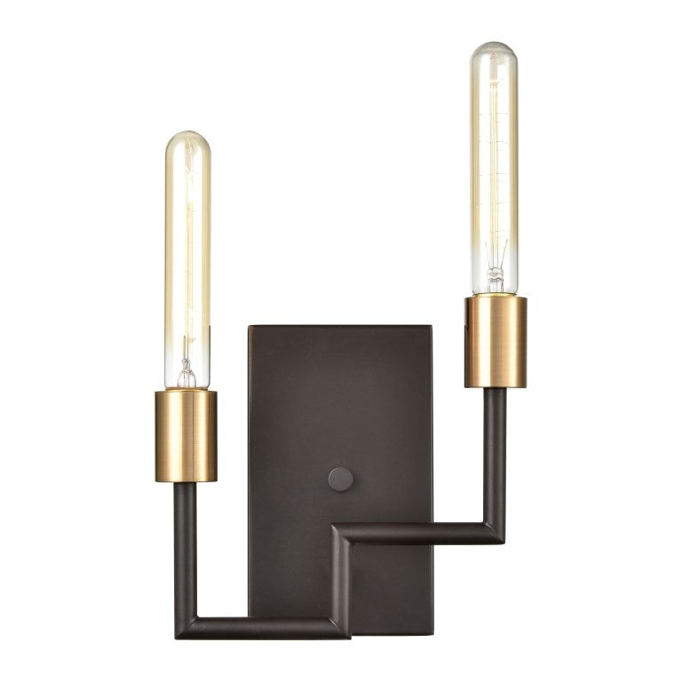 Congruency 8'' High 2-Light Sconce - Oil Rubbed Bronze-Elk Home-ELK-12200/2-Wall Lighting-1-France and Son