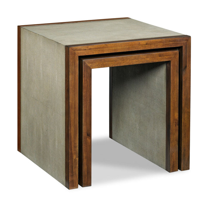 Savoye Shagreen Nest of Tables-Woodbridge Furniture-WOODB-1230-21-Side Tables-1-France and Son