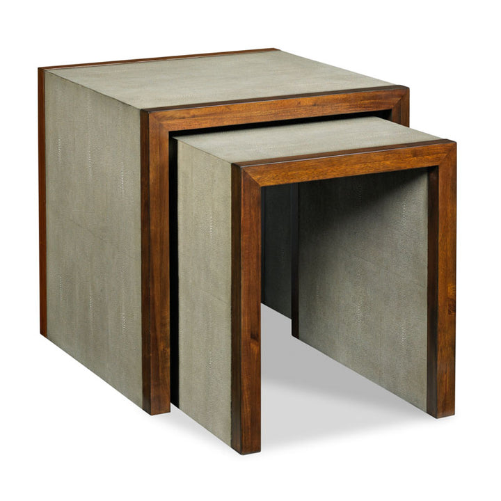 Savoye Shagreen Nest of Tables-Woodbridge Furniture-WOODB-1230-21-Side Tables-3-France and Son