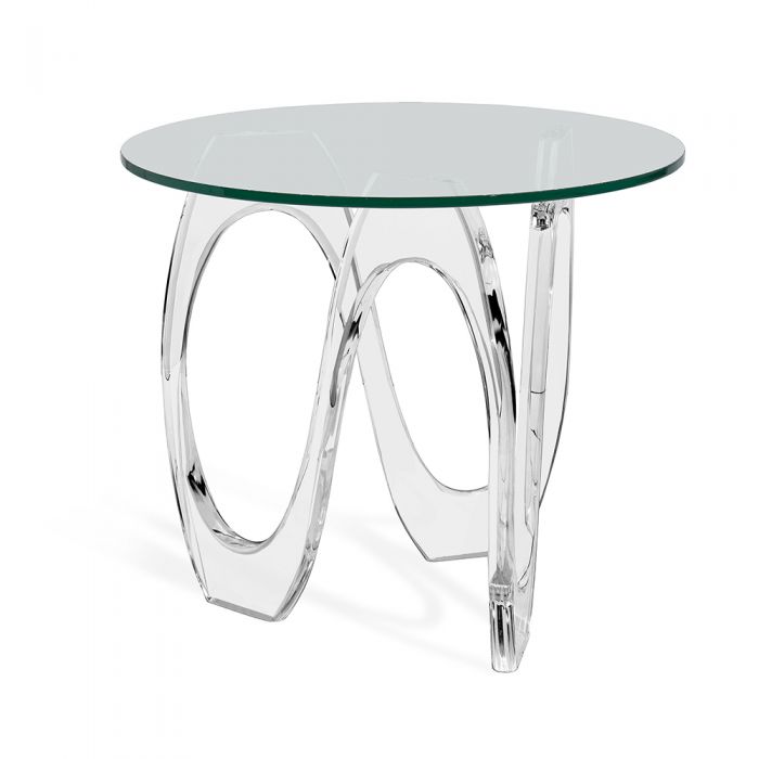 Side Tables Isolde Wave Side Table - Clear