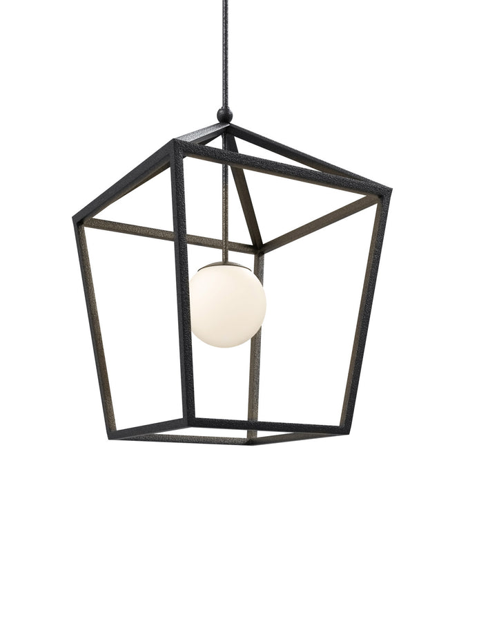 Denison Large Black Outdoor Lantern