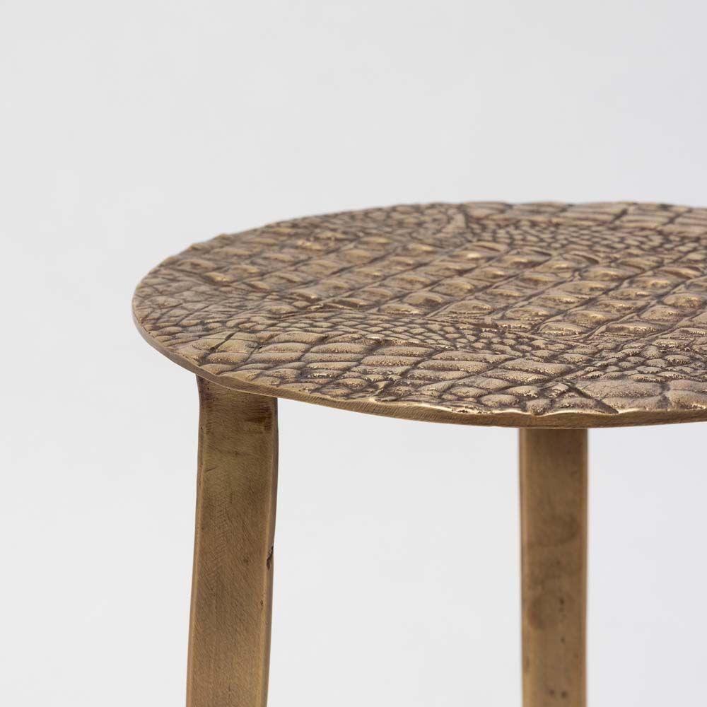 Side Tables Saxon Accent Table - Antique Brass
