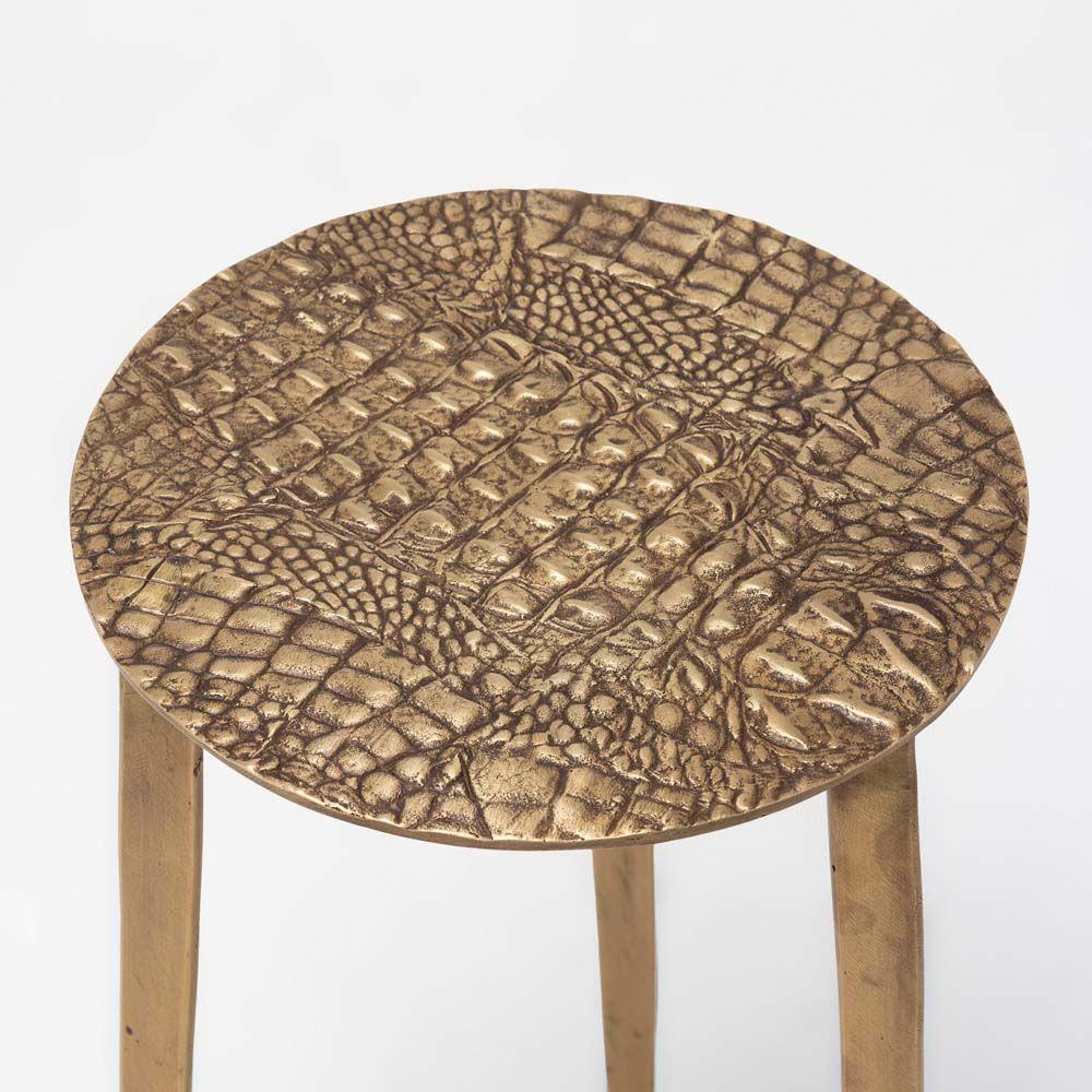 Side Tables Saxon Accent Table - Antique Brass